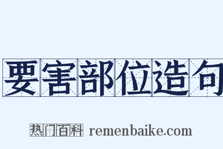 要害部位造句是什么意思的图片